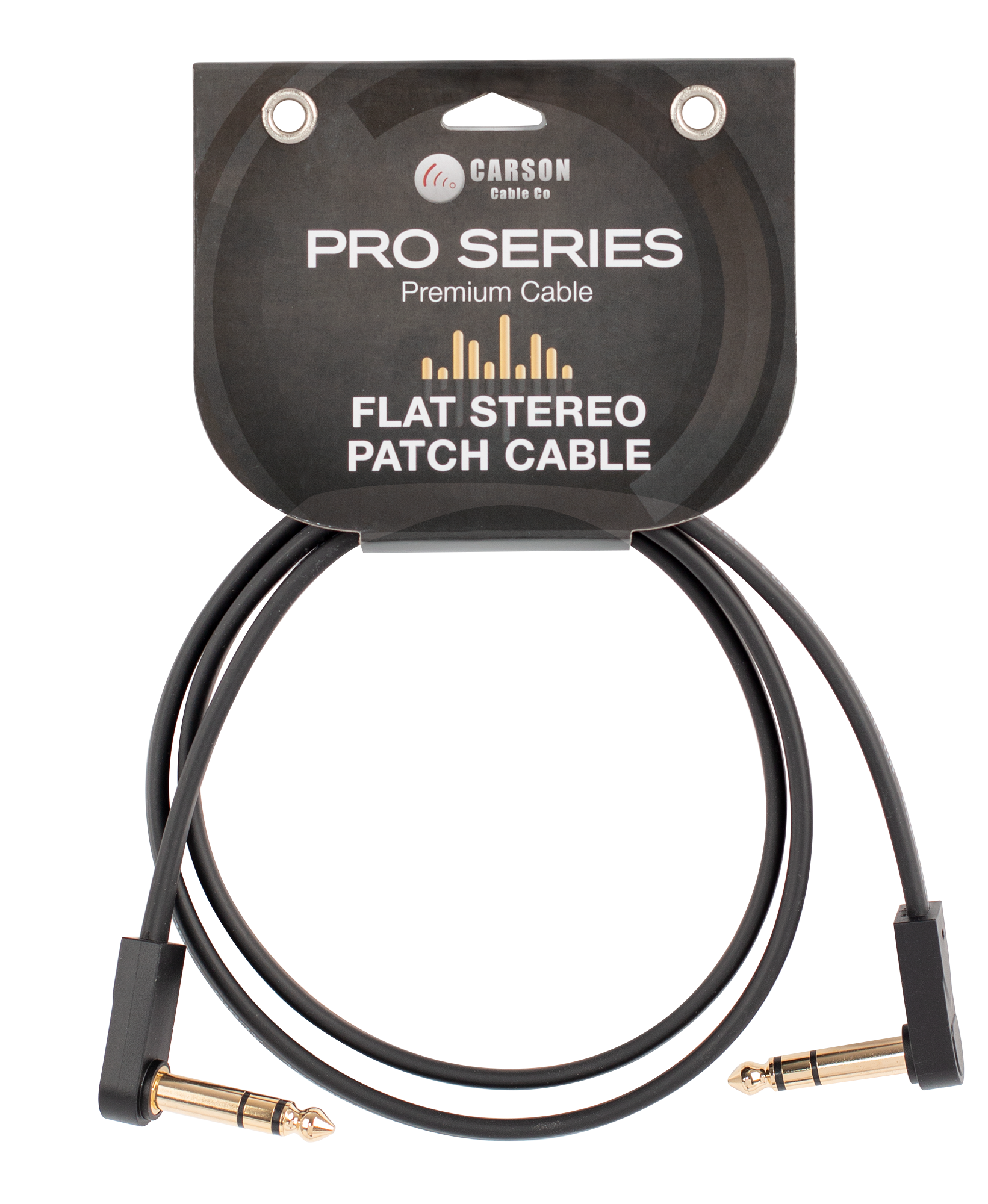 CARSON PRO | FLAT3ST | Flat Stereo/TRS Patch Cable. CARSON PRO | FLAT3ST | Flat Stereo/TRS Patch Cable.